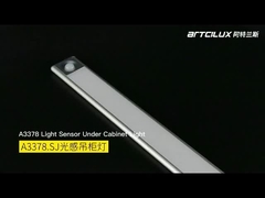 A3378 Sensore corporeo ricaricabile Pendente di luce, 200/400/520*40*12mm, DC12V, 4014-33LED, 1.25W, Ra>90