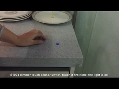 S1004 interruttore sensore touch dimmer incassato, lunghezza del cavo 1500 mm, DC12V, 60W max, controllo split