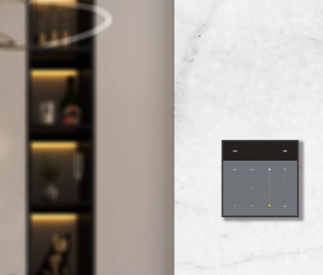 Moderno Glass PC Sensore wireless Switch 4 Gang Dimmer Switch 2.4Ghz Frequenza radio